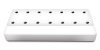 14-Hole Rectangular Bur Block - White