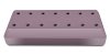 14-Hole Rectangular Bur Block - Mauve