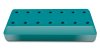 14-Hole Rectangular Bur Block - Teal