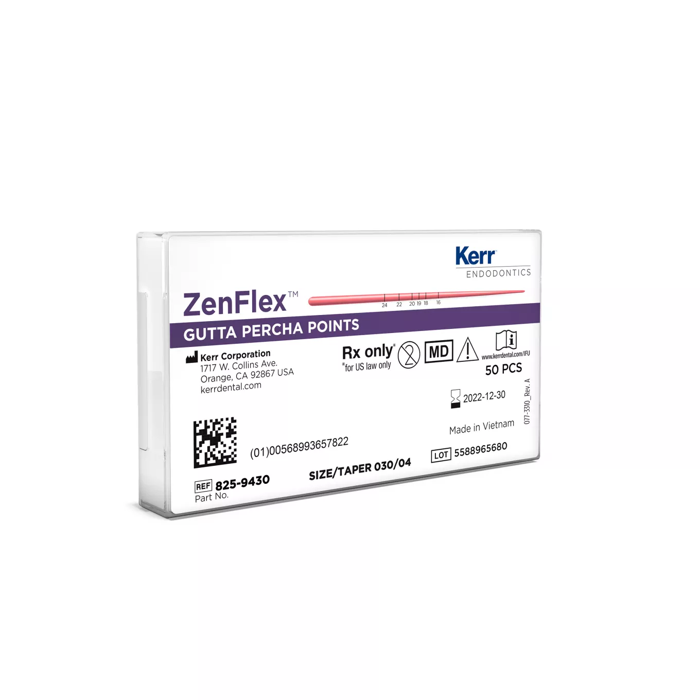 Zenflex Files Order ZenFlex™ File Gutta Percha Points .04/30/30mm | Kerr Dental